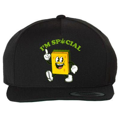 Im Special Weed Sponge Wool Snapback Cap