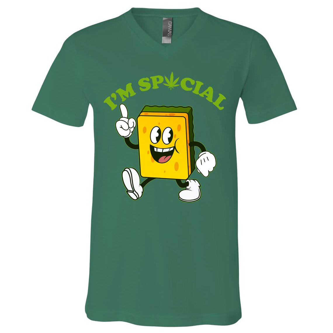 Im Special Weed Sponge V-Neck T-Shirt