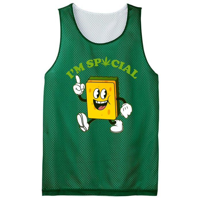 Im Special Weed Sponge Mesh Reversible Basketball Jersey Tank