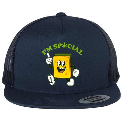 Im Special Weed Sponge Flat Bill Trucker Hat