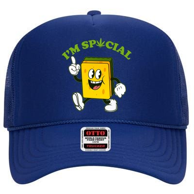 Im Special Weed Sponge High Crown Mesh Back Trucker Hat