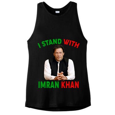 I Stand With Imran Khan Ladies PosiCharge Tri-Blend Wicking Tank
