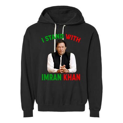 I Stand With Imran Khan Garment-Dyed Fleece Hoodie