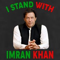I Stand With Imran Khan Garment-Dyed Fleece Hoodie