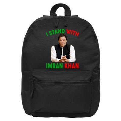 I Stand With Imran Khan 16 in Basic Backpack