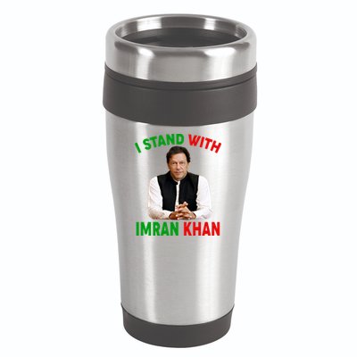 I Stand With Imran Khan 16oz Travel Tumbler