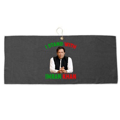 I Stand With Imran Khan Large Microfiber Waffle Golf Towel