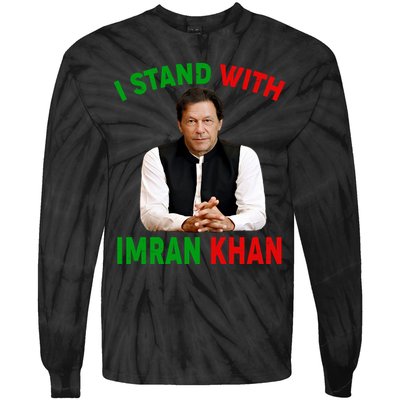 I Stand With Imran Khan Tie-Dye Long Sleeve Shirt