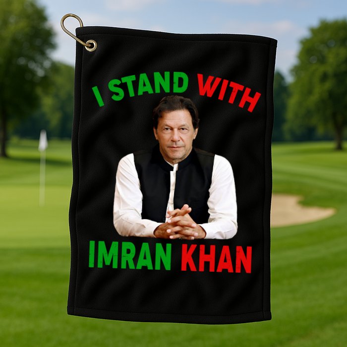 I Stand With Imran Khan Golf Towel
