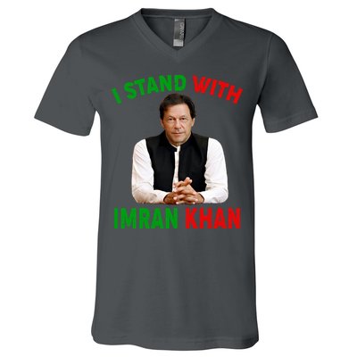I Stand With Imran Khan V-Neck T-Shirt