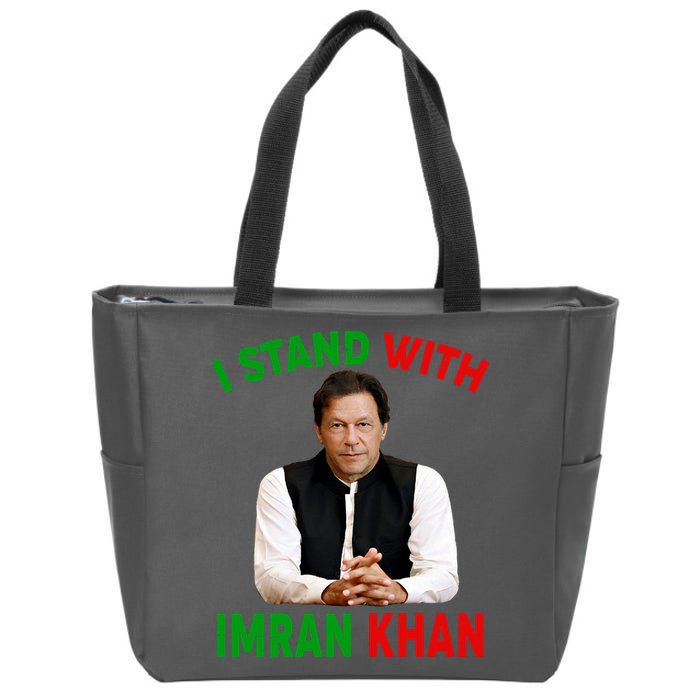 I Stand With Imran Khan Zip Tote Bag