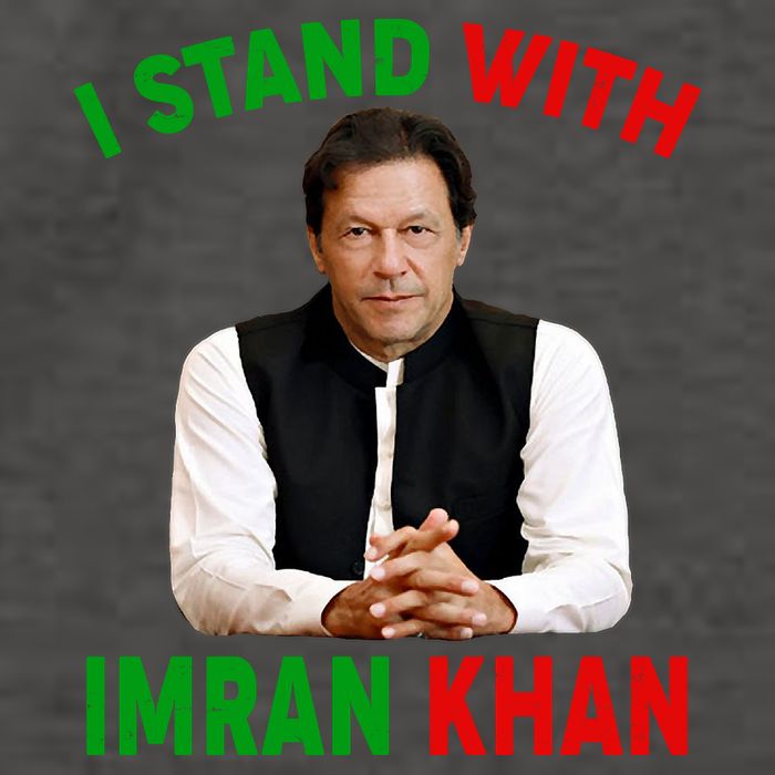 I Stand With Imran Khan Vector Backpack