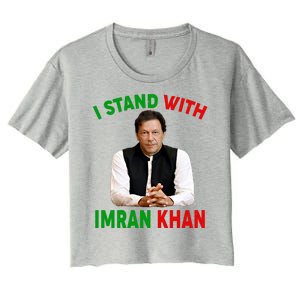 I Stand With Imran Khan Women's Crop Top Tee