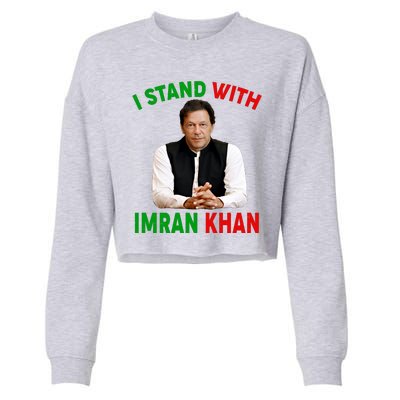 I Stand With Imran Khan Cropped Pullover Crew