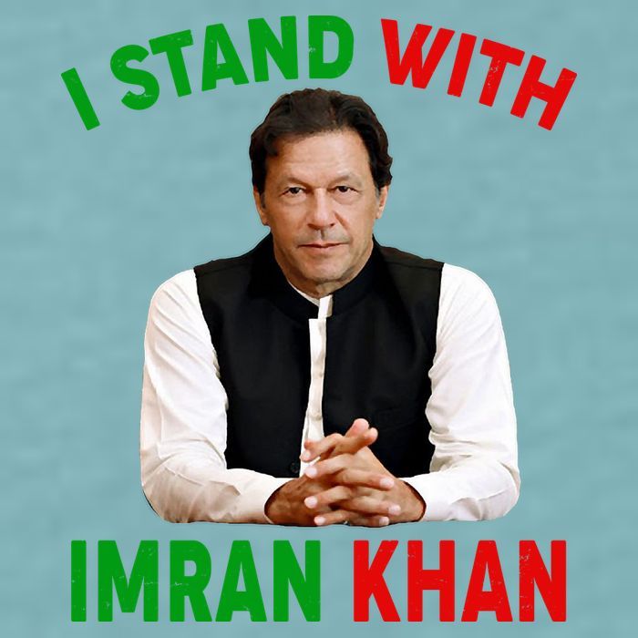 I Stand With Imran Khan Sueded Cloud Jersey T-Shirt