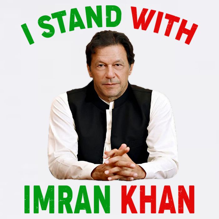 I Stand With Imran Khan Garment-Dyed Sweatshirt