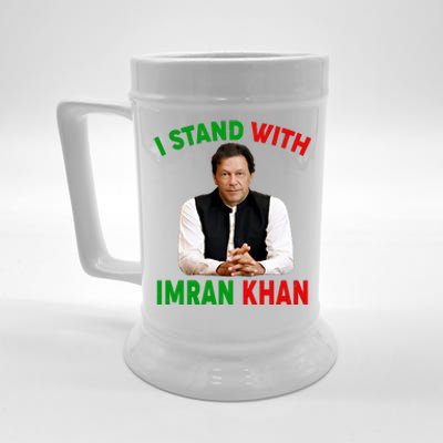 I Stand With Imran Khan Beer Stein