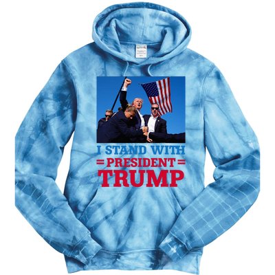 I Stand With President Trump After The Shooting At His Rally Tie Dye Hoodie