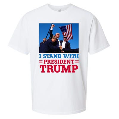 I Stand With President Trump After The Shooting At His Rally Sueded Cloud Jersey T-Shirt