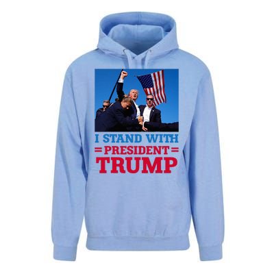 I Stand With President Trump After The Shooting At His Rally Unisex Surf Hoodie