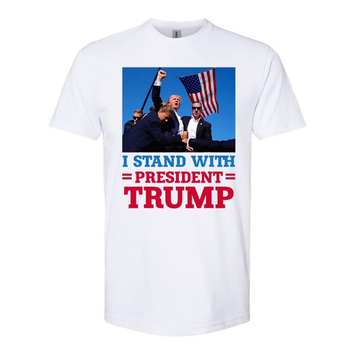 I Stand With President Trump After The Shooting At His Rally Softstyle CVC T-Shirt