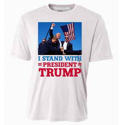 I Stand With President Trump After The Shooting At His Rally Cooling Performance Crew T-Shirt