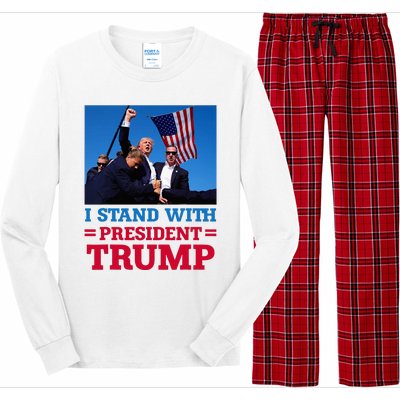 I Stand With President Trump After The Shooting At His Rally Long Sleeve Pajama Set