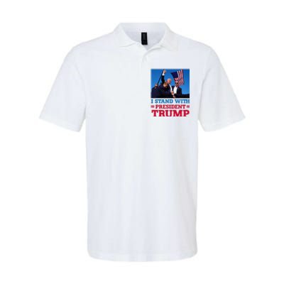 I Stand With President Trump After The Shooting At His Rally Softstyle Adult Sport Polo