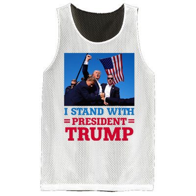 I Stand With President Trump After The Shooting At His Rally Mesh Reversible Basketball Jersey Tank