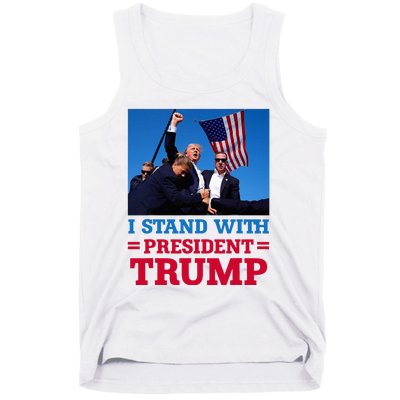 I Stand With President Trump After The Shooting At His Rally Tank Top