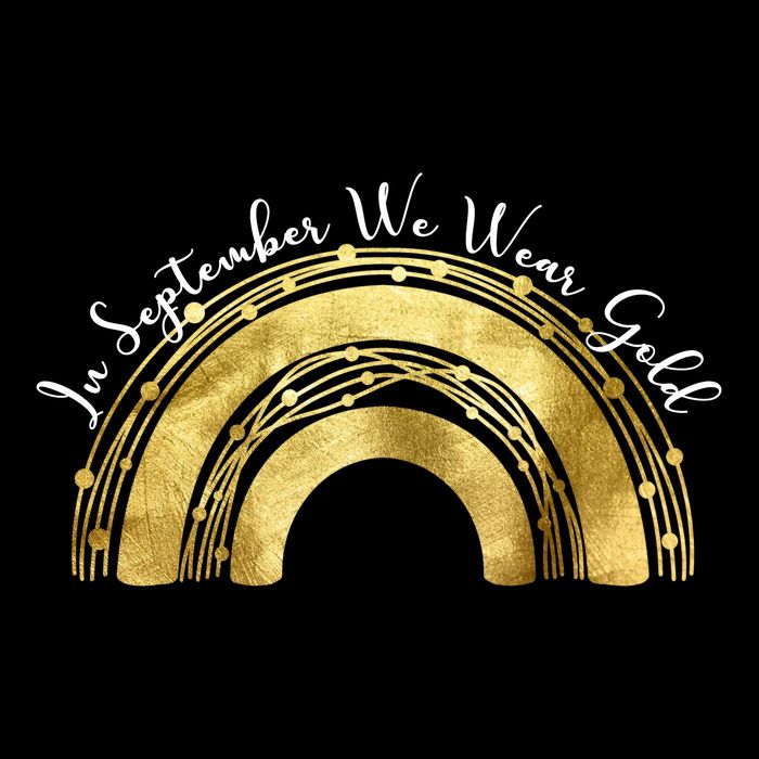 In September We Wear Gold Rainbow Childhood Cancer Doggie Tank