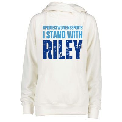 I Stand With Riley Gaines Protect Wo Sports Womens Funnel Neck Pullover Hood