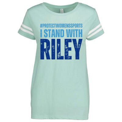 I Stand With Riley Gaines Protect Wo Sports Enza Ladies Jersey Football T-Shirt