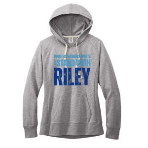 I Stand With Riley Gaines Protect Wo Sports Women's Fleece Hoodie