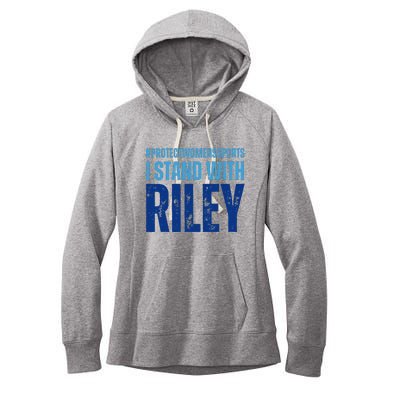 I Stand With Riley Gaines Protect Wo Sports Women's Fleece Hoodie