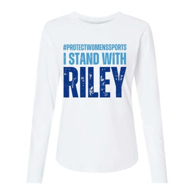 I Stand With Riley Gaines Protect Wo Sports Womens Cotton Relaxed Long Sleeve T-Shirt