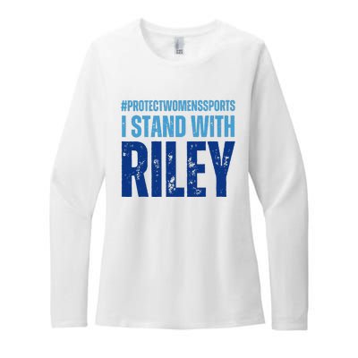 I Stand With Riley Gaines Protect Wo Sports Womens CVC Long Sleeve Shirt