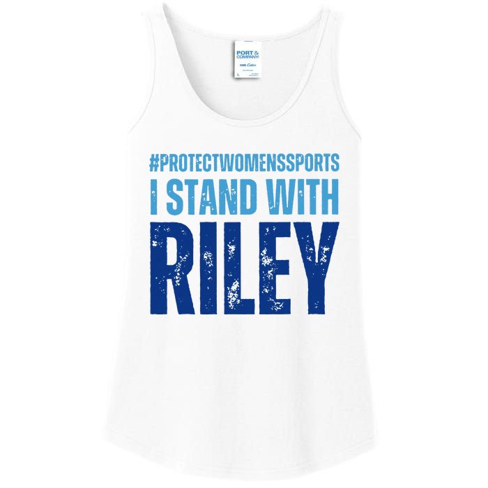 I Stand With Riley Gaines Protect Wo Sports Ladies Essential Tank