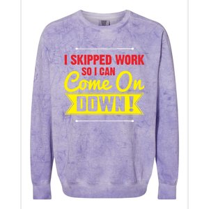 I Skipped Work So I Can Come On Game Show Contestant Gift Great Gift Colorblast Crewneck Sweatshirt