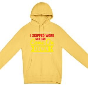 I Skipped Work So I Can Come On Game Show Contestant Gift Great Gift Premium Pullover Hoodie