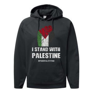 I Stand With Palestine For Their Freedom Performance Fleece Hoodie