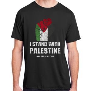 I Stand With Palestine For Their Freedom Adult ChromaSoft Performance T-Shirt