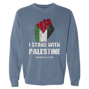 I Stand With Palestine For Their Freedom Garment-Dyed Sweatshirt