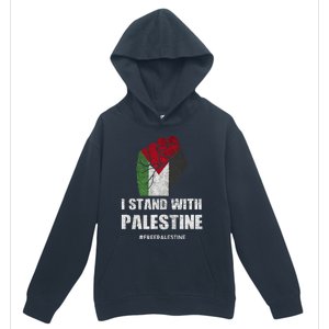 I Stand With Palestine For Their Freedom Urban Pullover Hoodie