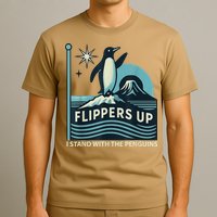 I Stand With Penguins Design T-Shirt
