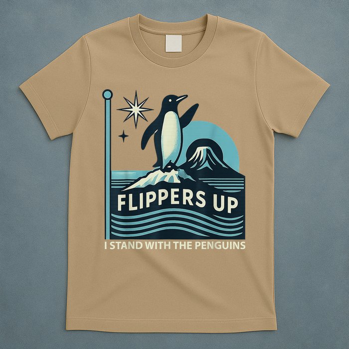 I Stand With Penguins Design T-Shirt