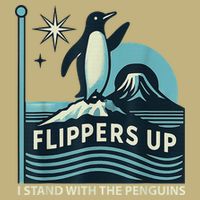 I Stand With Penguins Design T-Shirt