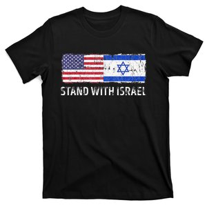 I Stand With Israel USA Israeli Flag Jewish T-Shirt