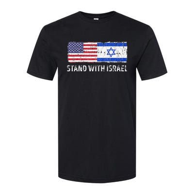 I Stand With Israel USA Israeli Flag Jewish Softstyle® CVC T-Shirt