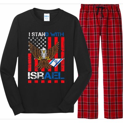 I Stand With Israel Support Israel Love Israeli Long Sleeve Pajama Set